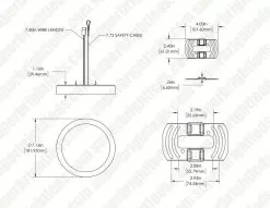 Green Creative 7" 15W LED Round Downlight - CLICK Design - 870 Lumens - 75W Incandescent Equivalent - 2700K / 4000K 7 Green Creative 7" 15W LED Round Downlight - CLICK Design - 870 Lumens - 75W Incandescent Equivalent - 2700K / 4000K -Lighting Decoration Store 15smpr7dim 940 r dim drawing