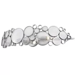 Fascination 165B03MS 3-Light Vanity Light - Metallic Silver -Lighting Decoration Store 165B03MS alt 1