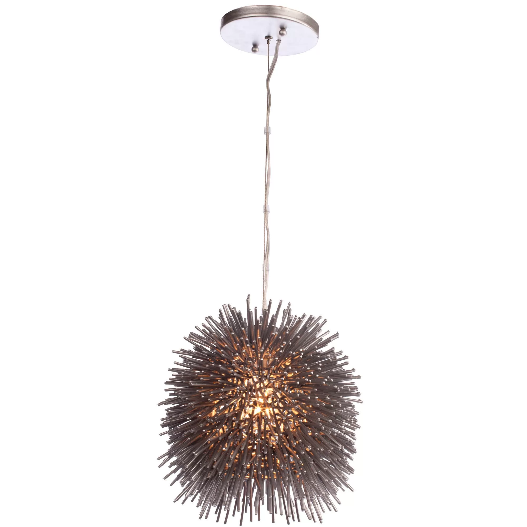 Urchin 169M01CH 1-Light Mini Pendant - Painted Chrome 2 Urchin 169M01CH 1-Light Mini Pendant - Painted Chrome - Image 2