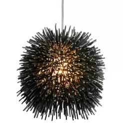 Urchin 169M01SBL 1-Light Mini Pendant - Black