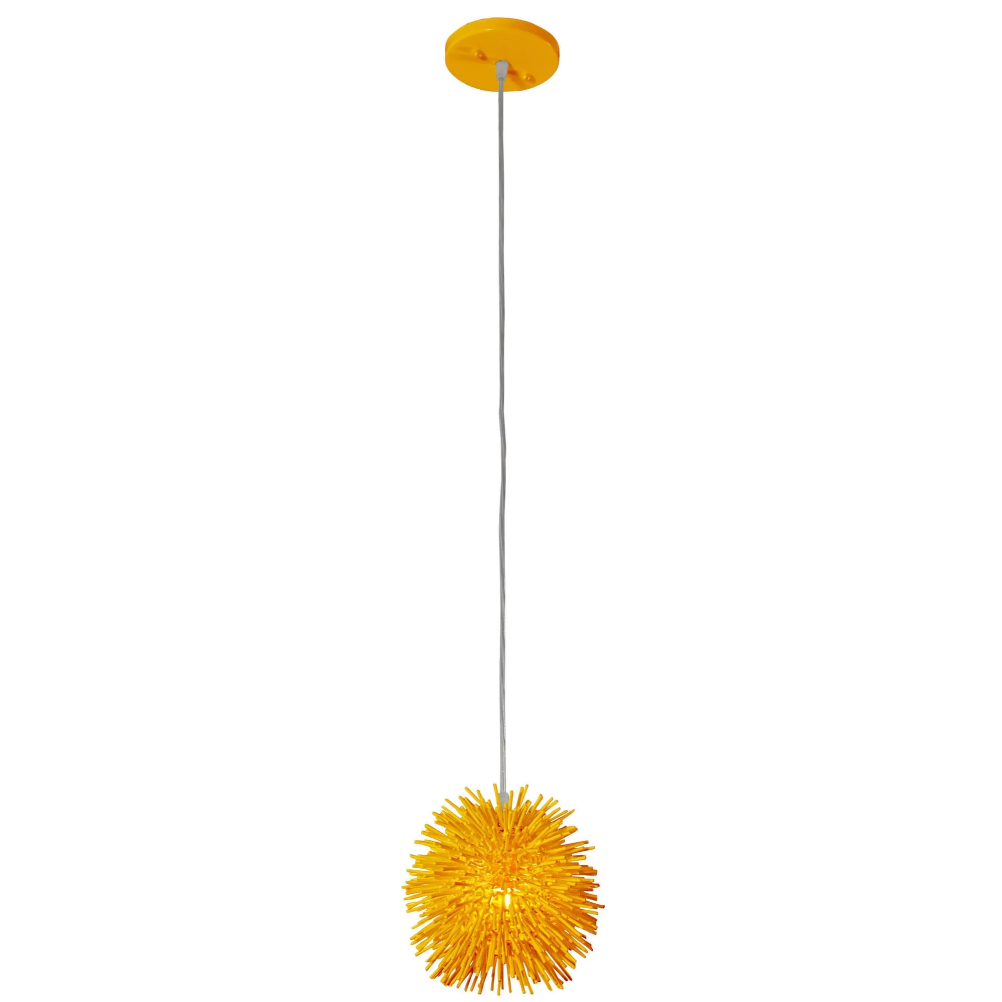 Urchin 169M01SYE 1-Light Mini Pendant - Un-Mellow Yellow 1 Urchin 169M01SYE 1-Light Mini Pendant - Un-Mellow Yellow