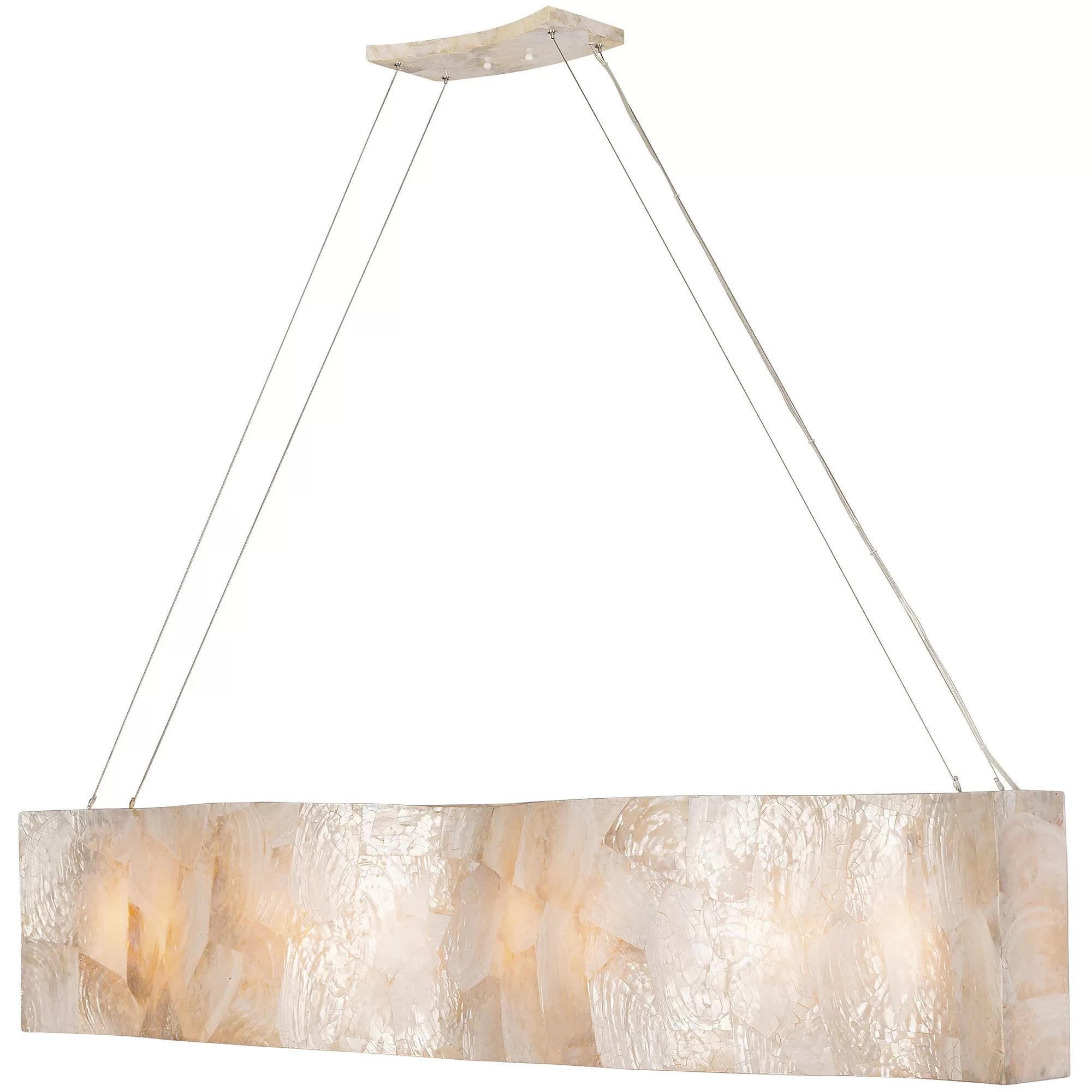 Big 178N07A 8-Light Kitchen Island Pendant - Kabebe Shell 2 Big 178N07A 8-Light Kitchen Island Pendant - Kabebe Shell - Image 2