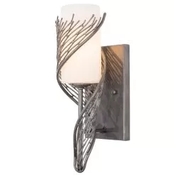 Flow 240K01SL 1-Light Wall Sconce - Steel