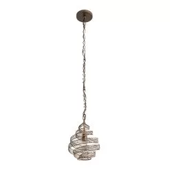 Flow 240P01HO 1-Light Twist Mini Pendant - Hammered Ore 11 Flow 240P01HO 1-Light Twist Mini Pendant - Hammered Ore -Lighting Decoration Store 240P01HO 4