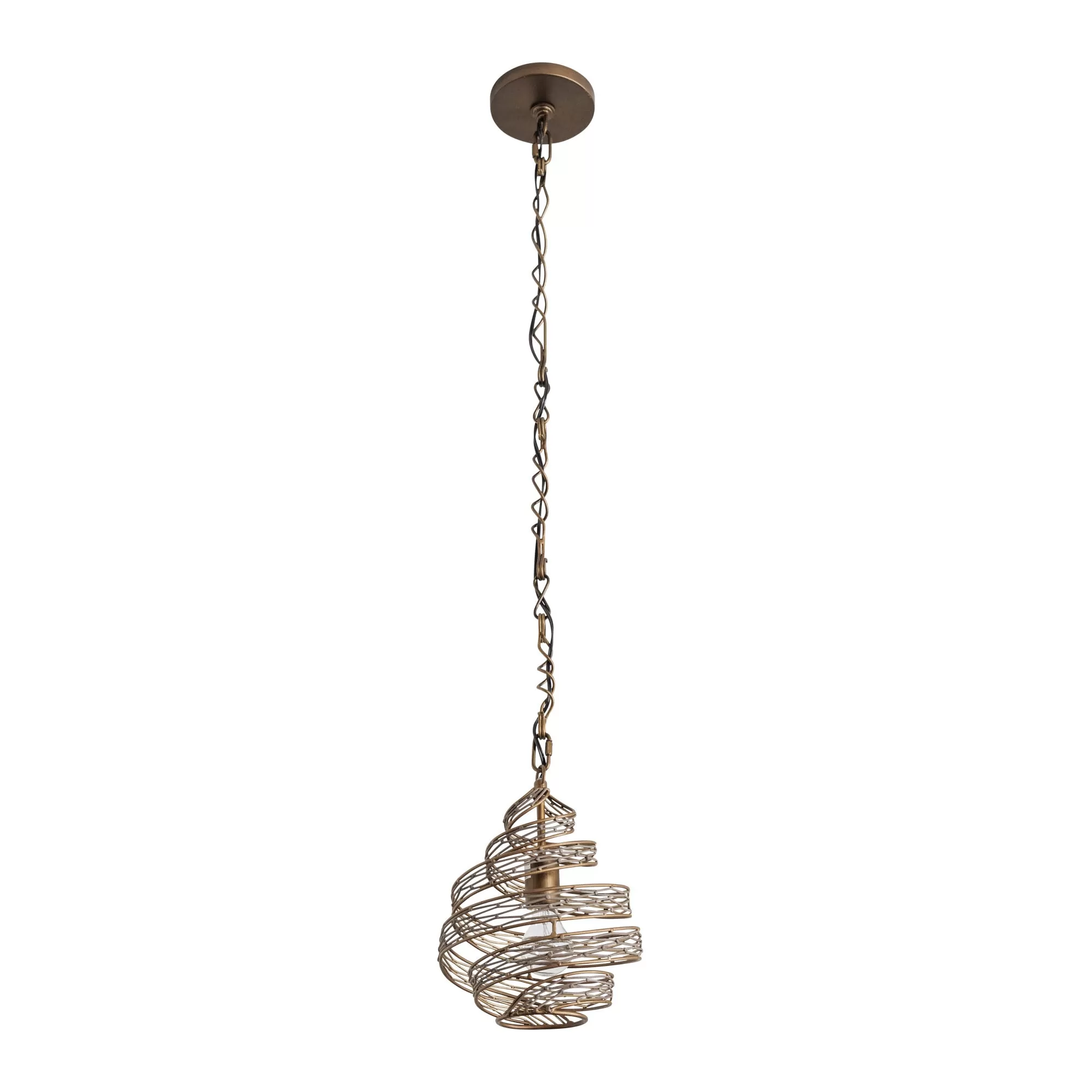 Flow 240P01HO 1-Light Twist Mini Pendant - Hammered Ore 5 Flow 240P01HO 1-Light Twist Mini Pendant - Hammered Ore - Image 5