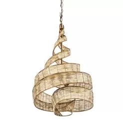 Flow 240P03BTR 3-Light Twist Pendant Light - Baguette/Natural Rattan -Lighting Decoration Store 240P03BTR 3 d9a281ae 3db7 4d11 946e acaa6a9de00a
