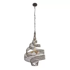 Flow 240P03MBFG 3-Light Pendant Light - Matte Black/French Gold -Lighting Decoration Store 240P03MBFG 2