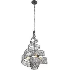 Flow 240P03SL 3-Light Pendant Light - Steel -Lighting Decoration Store 240P03SL alt 1