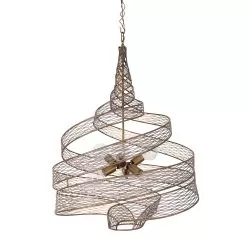 Flow 240P06HO 6-Light Pendant Light - Hammered Ore -Lighting Decoration Store 240P06HO