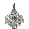 Flow 240P06SL 6-Light Pendant Light - Steel