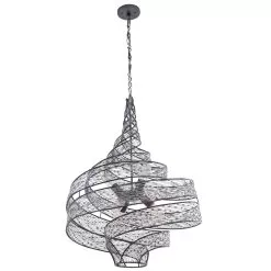 Flow 240P06SL 6-Light Pendant Light - Steel -Lighting Decoration Store 240P06SL alt 2