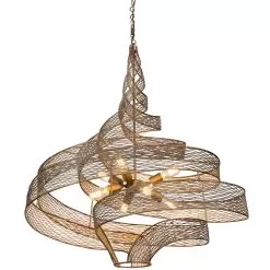 Flow 240P08HO 8-Light Pendant Light - Hammered Ore