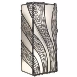 Flow 240W02SL 2-Light Wall Sconce - Steel -Lighting Decoration Store 240W02SL