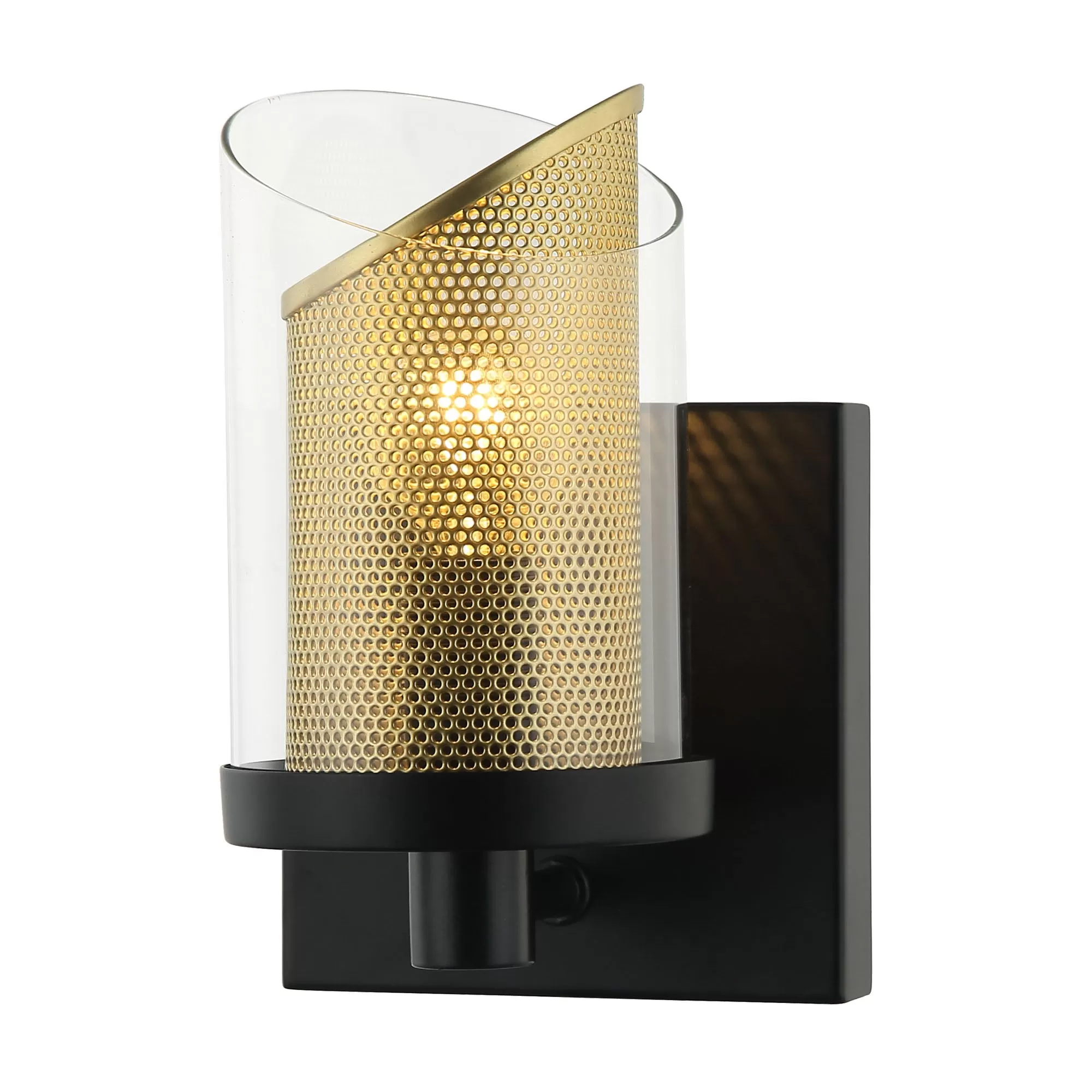 So Inclined 246B01BLGO 1-Light Vanity Light - Black/Gold 2 So Inclined 246B01BLGO 1-Light Vanity Light - Black/Gold - Image 2