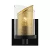 So Inclined 246B01BLGO 1-Light Vanity Light - Black/Gold