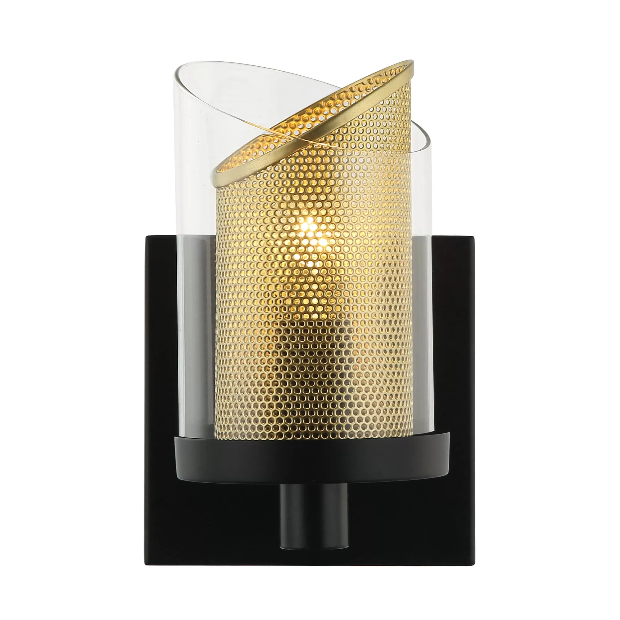 So Inclined 246B01BLGO 1-Light Vanity Light - Black/Gold 1 So Inclined 246B01BLGO 1-Light Vanity Light - Black/Gold