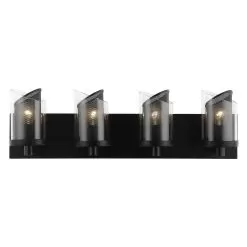 So Inclined 246B04BL 4-Light Vanity Light - Black