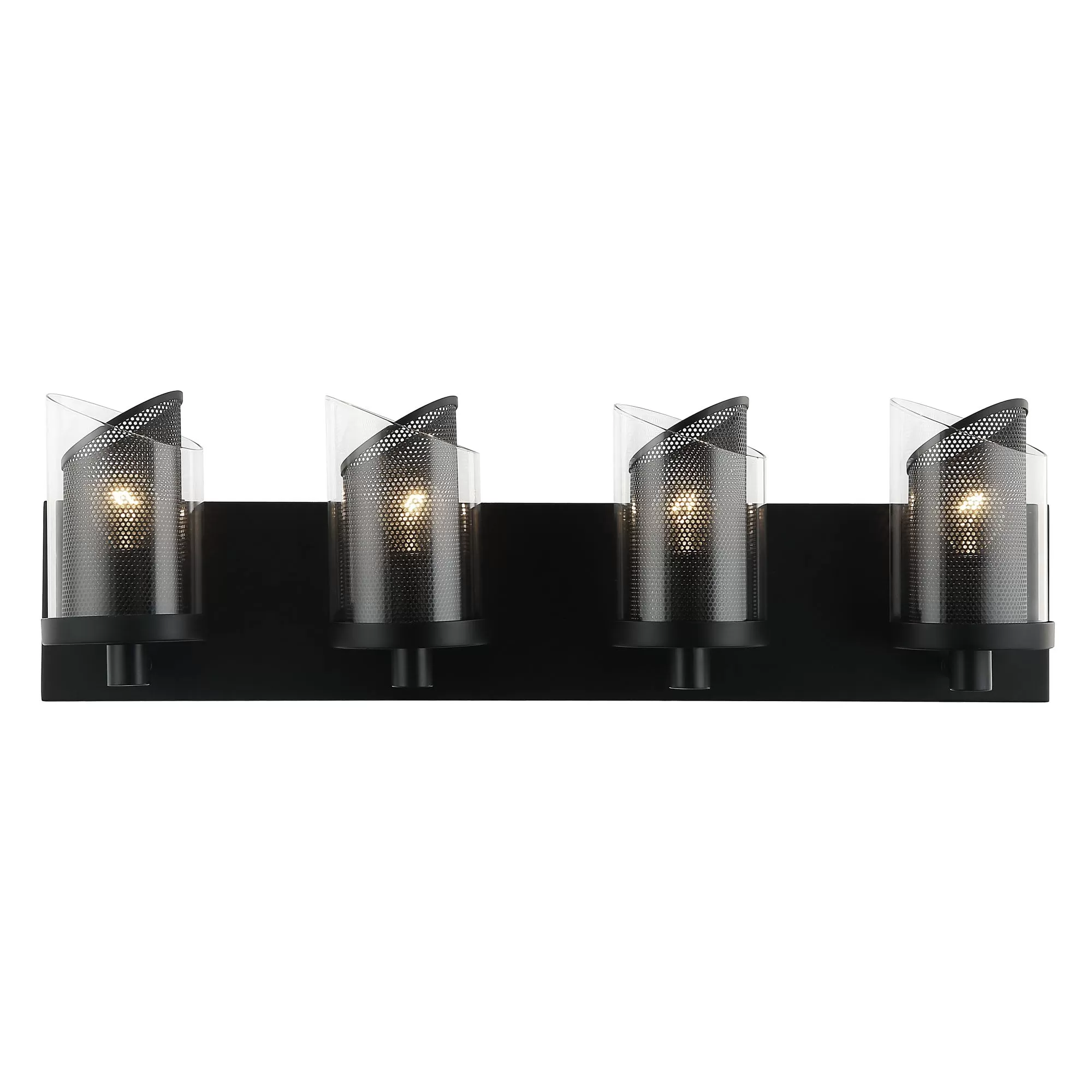 So Inclined 246B04BL 4-Light Vanity Light - Black 1 So Inclined 246B04BL 4-Light Vanity Light - Black