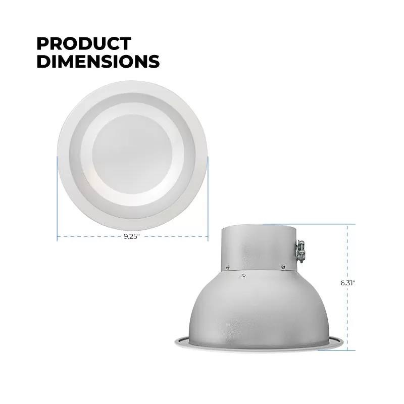 Green Creative 8" 24W Commercial Downlight - Dimmable - 2,186 Lumens - 3500K 5 Green Creative 8" 24W Commercial Downlight - Dimmable - 2,186 Lumens - 3500K - Image 5
