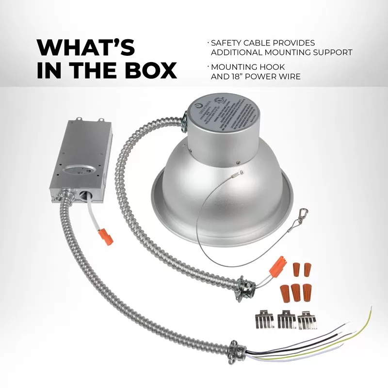 Green Creative 8" 24W Commercial Downlight - Dimmable - 2,186 Lumens - 3500K 4 Green Creative 8" 24W Commercial Downlight - Dimmable - 2,186 Lumens - 3500K - Image 4