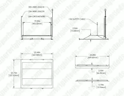 Green Creative 2x2 Troffer Retrofit Kit - 25W - Dimmable - 3,600 Lumens - 120-277 VAC - 4000K 15 Green Creative 2x2 Troffer Retrofit Kit - 25W - Dimmable - 3,600 Lumens - 120-277 VAC - 4000K -Lighting Decoration Store 25trofkit22dim 840 277v dim drawing