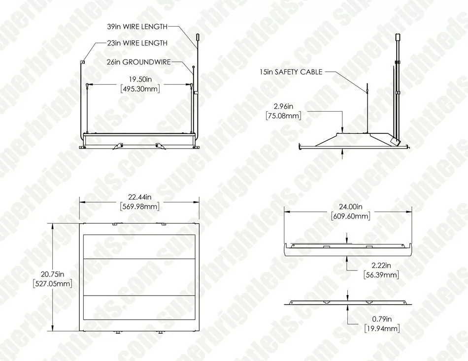 Green Creative 2x2 Troffer Retrofit Kit - 25W - Dimmable - 3,600 Lumens - 120-277 VAC - 4000K 8 Green Creative 2x2 Troffer Retrofit Kit - 25W - Dimmable - 3,600 Lumens - 120-277 VAC - 4000K - Image 8