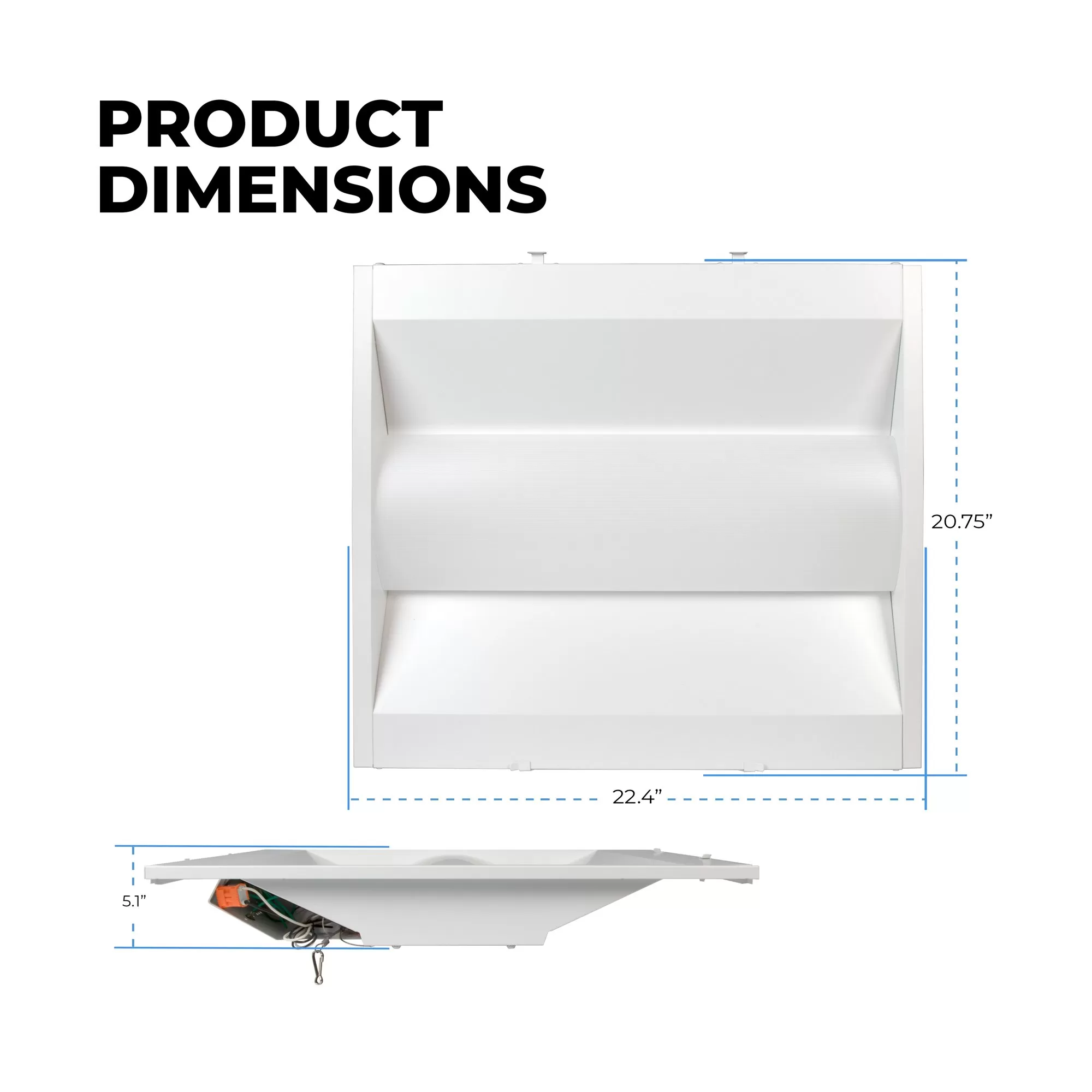 Green Creative 2x2 Troffer Retrofit Kit - 25W - Dimmable - 3,600 Lumens - 120-277 VAC - 4000K 3 Green Creative 2x2 Troffer Retrofit Kit - 25W - Dimmable - 3,600 Lumens - 120-277 VAC - 4000K - Image 3