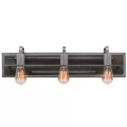 Lofty 268B03SL 3-Light Vanity Light - Steel
