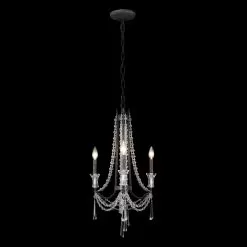 Barcelona 270C03OX 3-Light Chandelier - Onyx 6 Barcelona 270C03OX 3-Light Chandelier - Onyx -Lighting Decoration Store 270C03OX 2