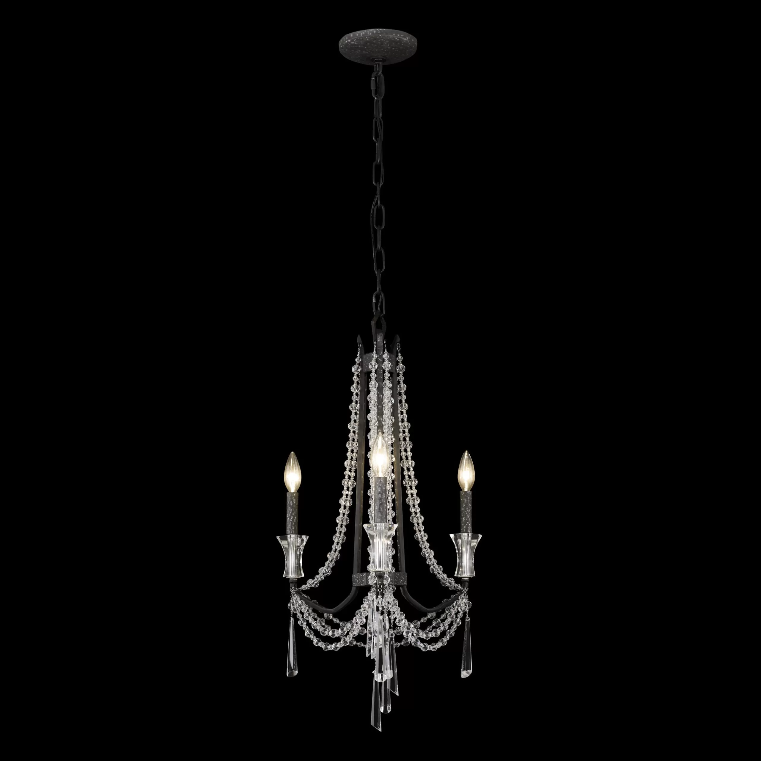 Barcelona 270C03OX 3-Light Chandelier - Onyx 3 Barcelona 270C03OX 3-Light Chandelier - Onyx - Image 3