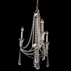 Barcelona 270C03TR 3-Light Chandelier - Transcend Silver