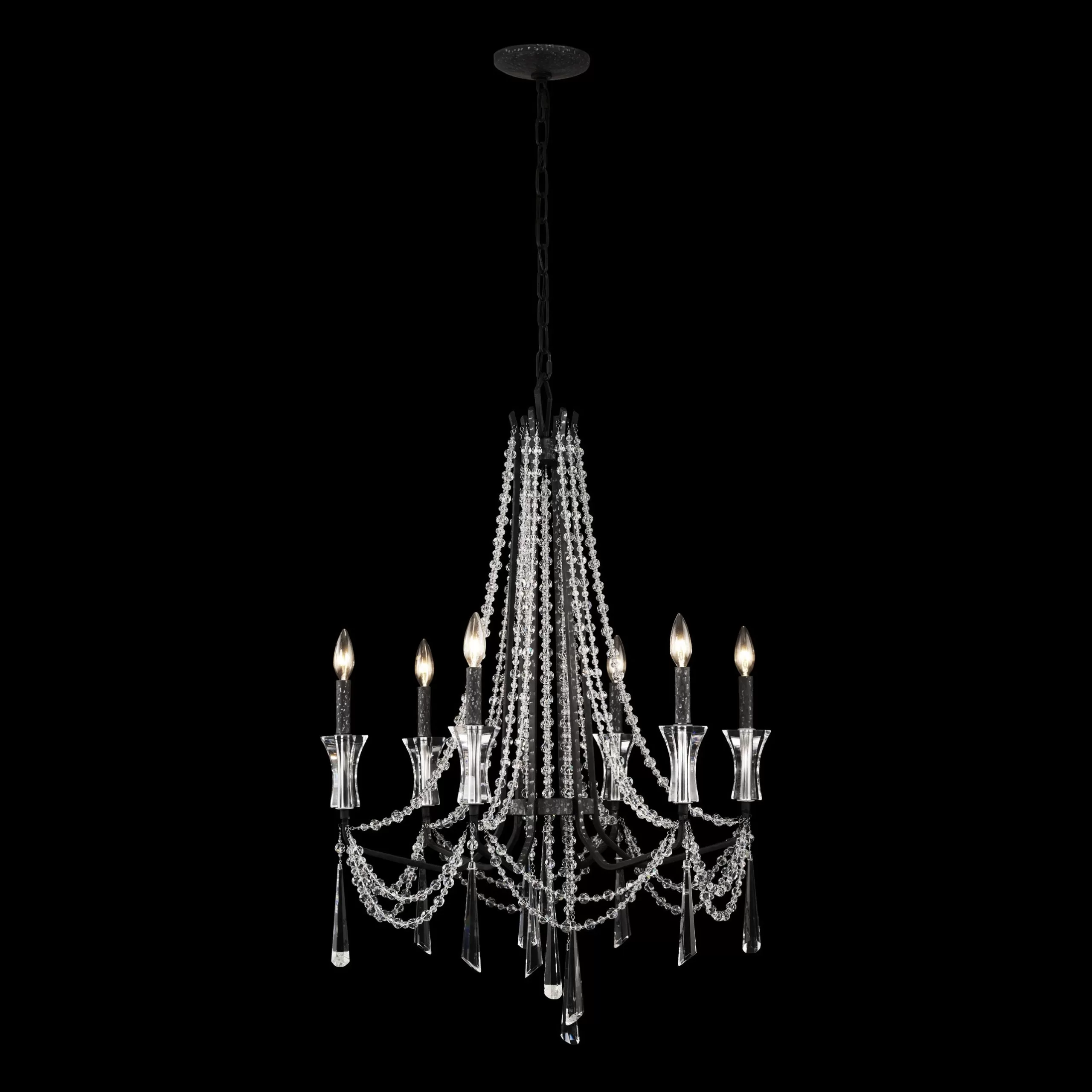 Barcelona 270C06OX 6-Light Chandelier - Onyx 4 Barcelona 270C06OX 6-Light Chandelier - Onyx - Image 4