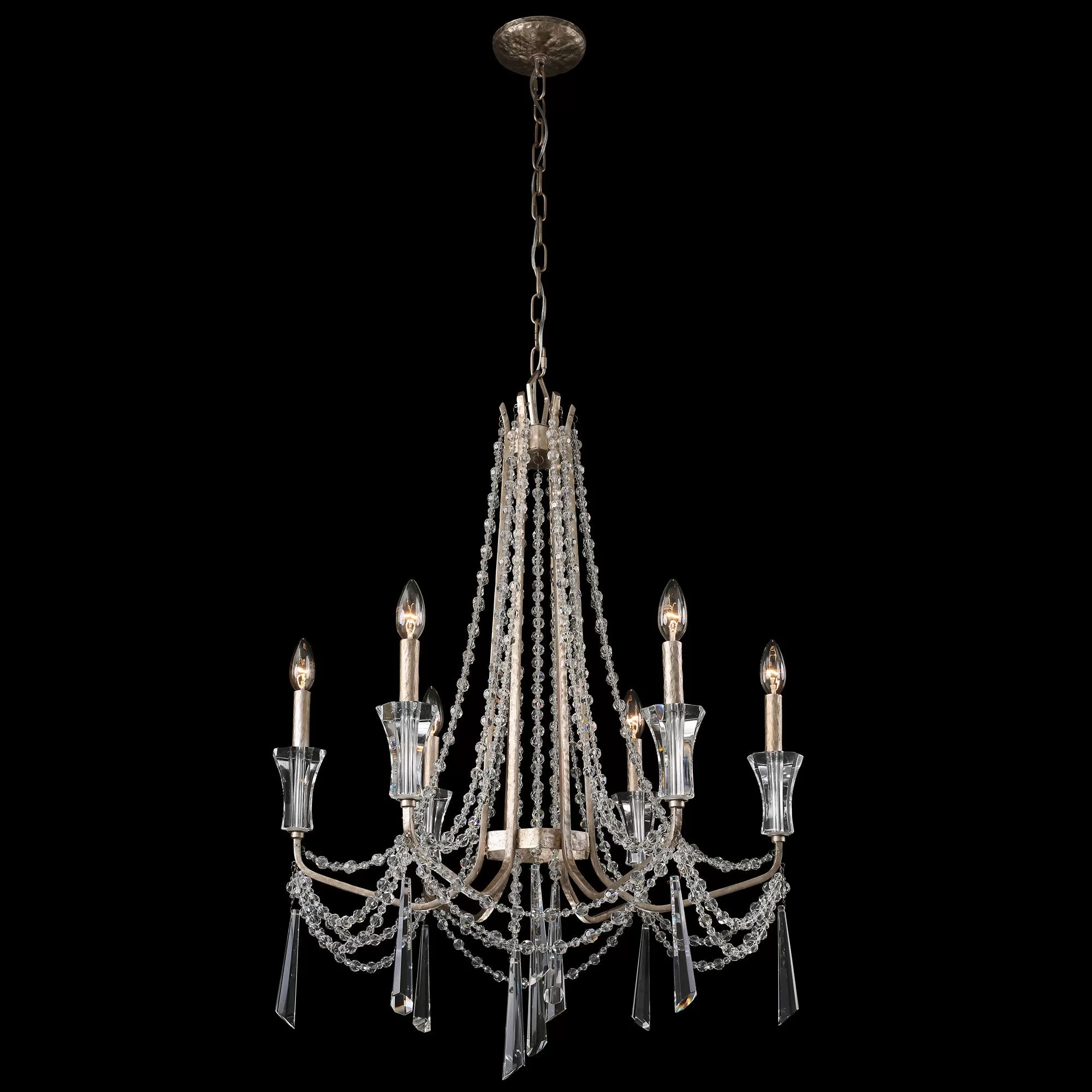 Barcelona 270C06TR 6-Light Chandelier - Transcend Silver 4 Barcelona 270C06TR 6-Light Chandelier - Transcend Silver - Image 4