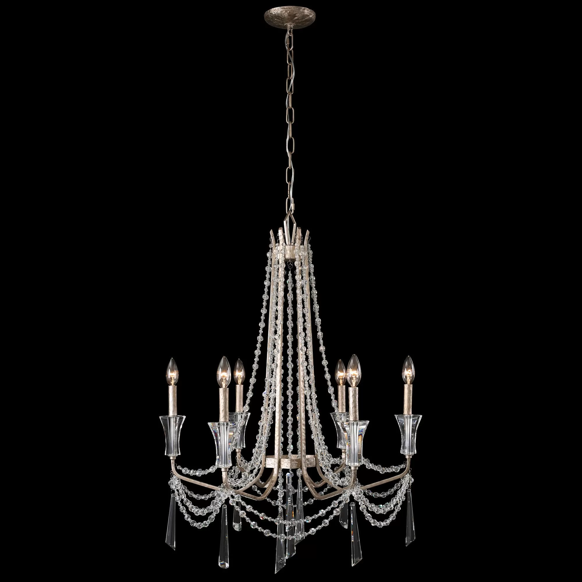 Barcelona 270C06TR 6-Light Chandelier - Transcend Silver 2 Barcelona 270C06TR 6-Light Chandelier - Transcend Silver - Image 2