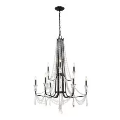 Barcelona 270C09OX 9-Light Chandelier - Onyx 7 Barcelona 270C09OX 9-Light Chandelier - Onyx -Lighting Decoration Store 270C09OX