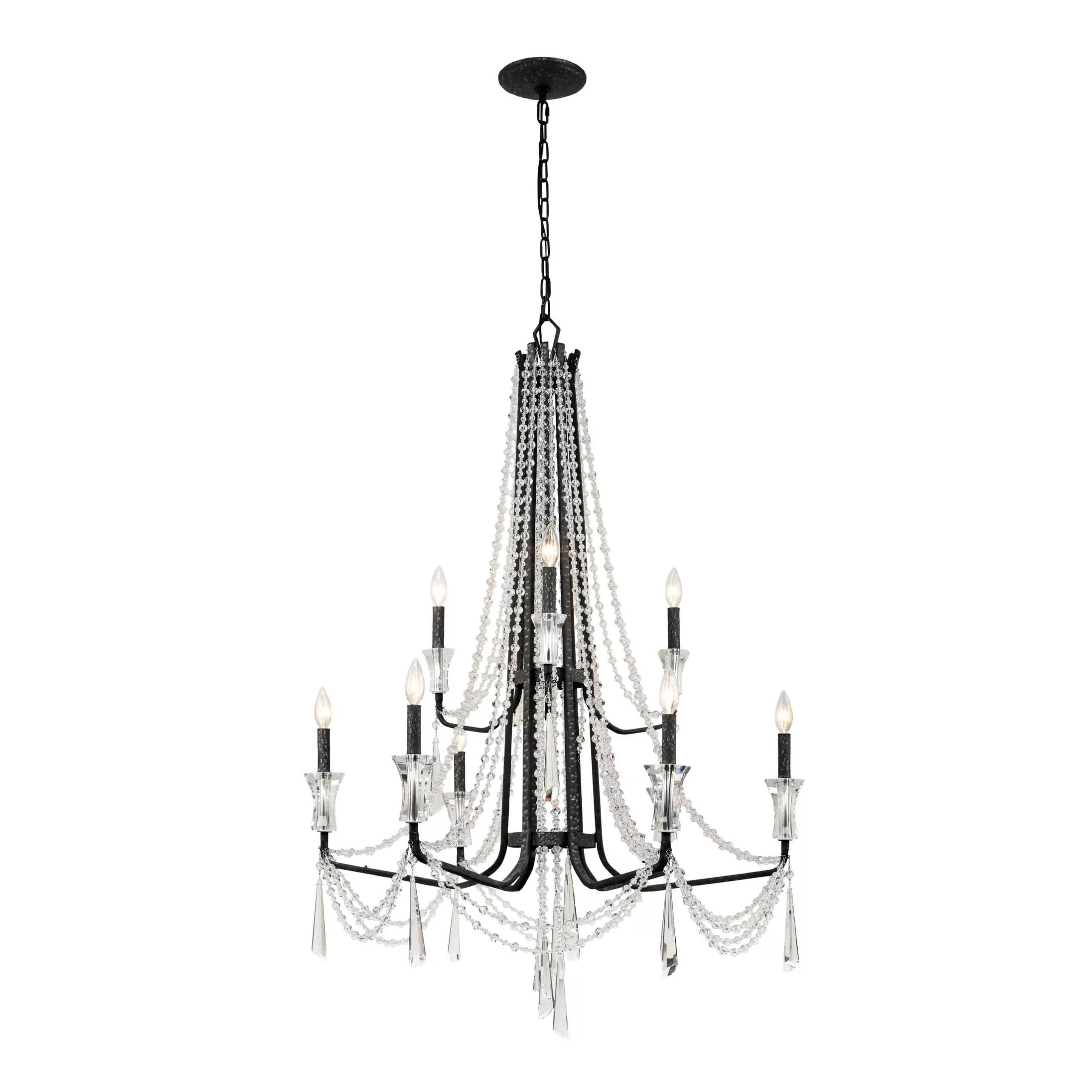 Barcelona 270C09OX 9-Light Chandelier - Onyx 4 Barcelona 270C09OX 9-Light Chandelier - Onyx - Image 4