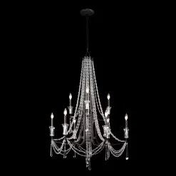 Barcelona 270C09OX 9-Light Chandelier - Onyx 6 Barcelona 270C09OX 9-Light Chandelier - Onyx -Lighting Decoration Store 270C09OX 2