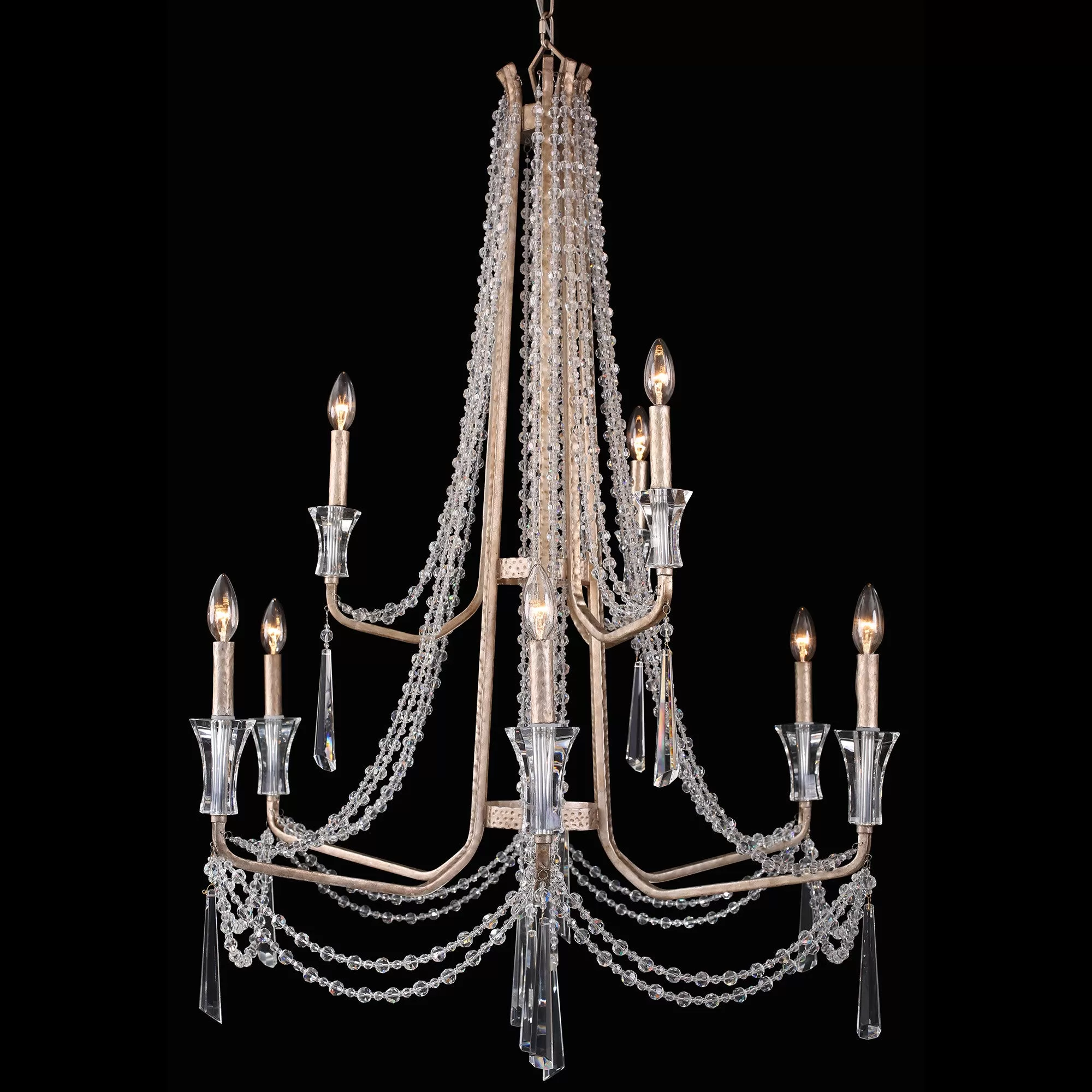 Barcelona 270C09TR 9-Light Chandelier - Transcend Silver 1 Barcelona 270C09TR 9-Light Chandelier - Transcend Silver