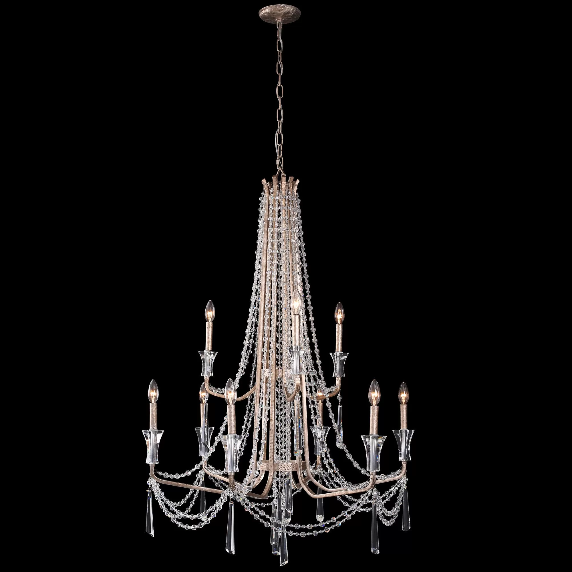 Barcelona 270C09TR 9-Light Chandelier - Transcend Silver 4 Barcelona 270C09TR 9-Light Chandelier - Transcend Silver - Image 4