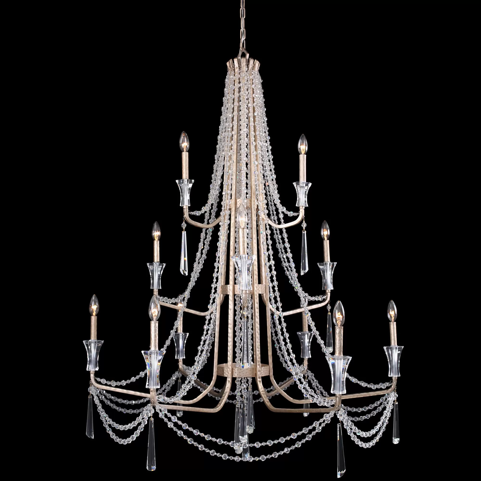 Barcelona 270C12TR 12-Light Chandelier - Transcend Silver 1 Barcelona 270C12TR 12-Light Chandelier - Transcend Silver
