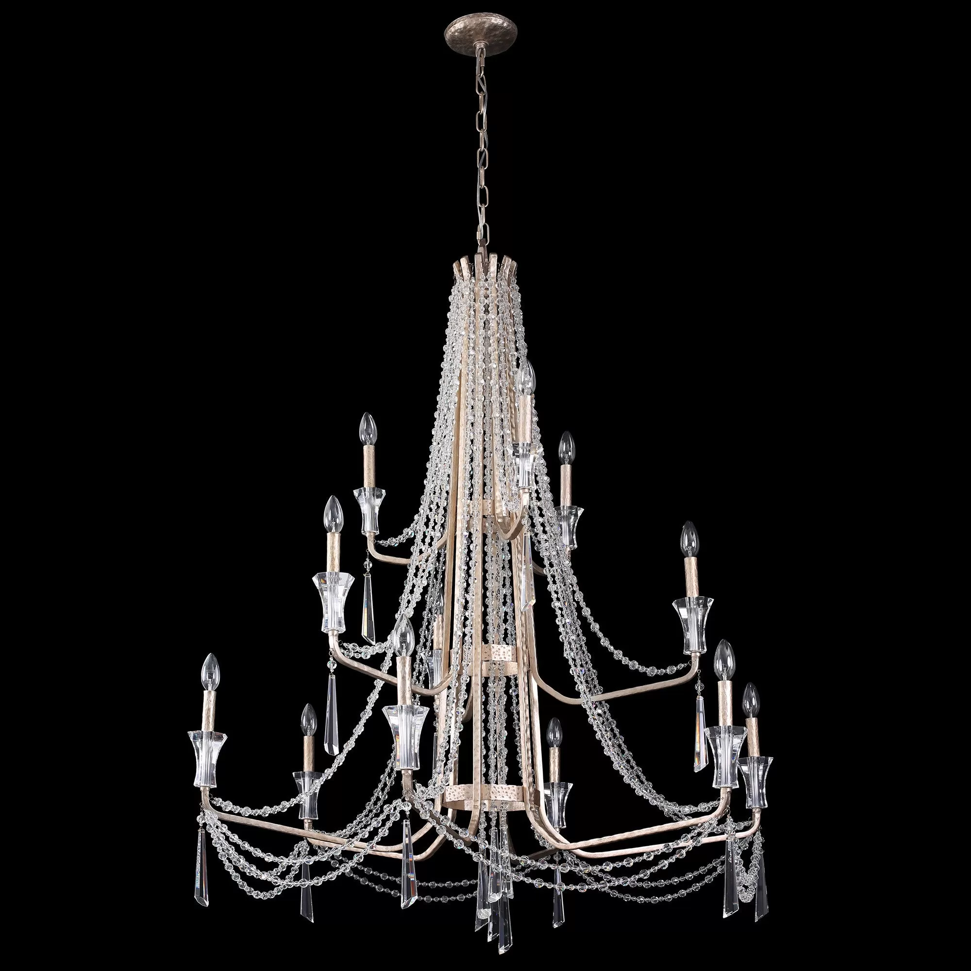 Barcelona 270C12TR 12-Light Chandelier - Transcend Silver 2 Barcelona 270C12TR 12-Light Chandelier - Transcend Silver - Image 2