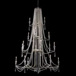 Barcelona 270C18TR 18-Light Chandelier - Transcend Silver -Lighting Decoration Store 270C18TR