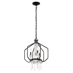 Barcelona 270P04OX 4-Light Pendant Light - Onyx 9 Barcelona 270P04OX 4-Light Pendant Light - Onyx -Lighting Decoration Store 270P04OX 4