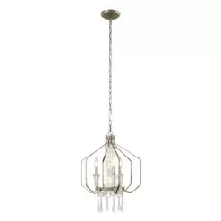 Barcelona 270P04TR 4-Light Pendant Light - Transcend Silver -Lighting Decoration Store 270P04TR 2ev1