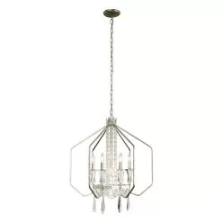 Barcelona 270P07TR 7-Light Pendant Light - Transcend Silver -Lighting Decoration Store 270P07TR 2ev1