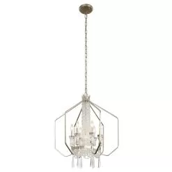 Barcelona 270P07TR 7-Light Pendant Light - Transcend Silver -Lighting Decoration Store 270P07TR 4ev1