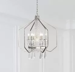 Barcelona 270P07TR 7-Light Pendant Light - Transcend Silver -Lighting Decoration Store 270P07TR APP 1