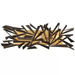 Bermuda 286B03AGRB 3-Light Vanity Light - Antique Gold/Rustic Bronze