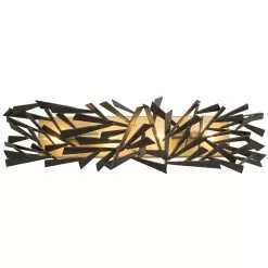 Bermuda 286B04AGRB 4-Light Vanity Light - Antique Gold/Rustic Bronze