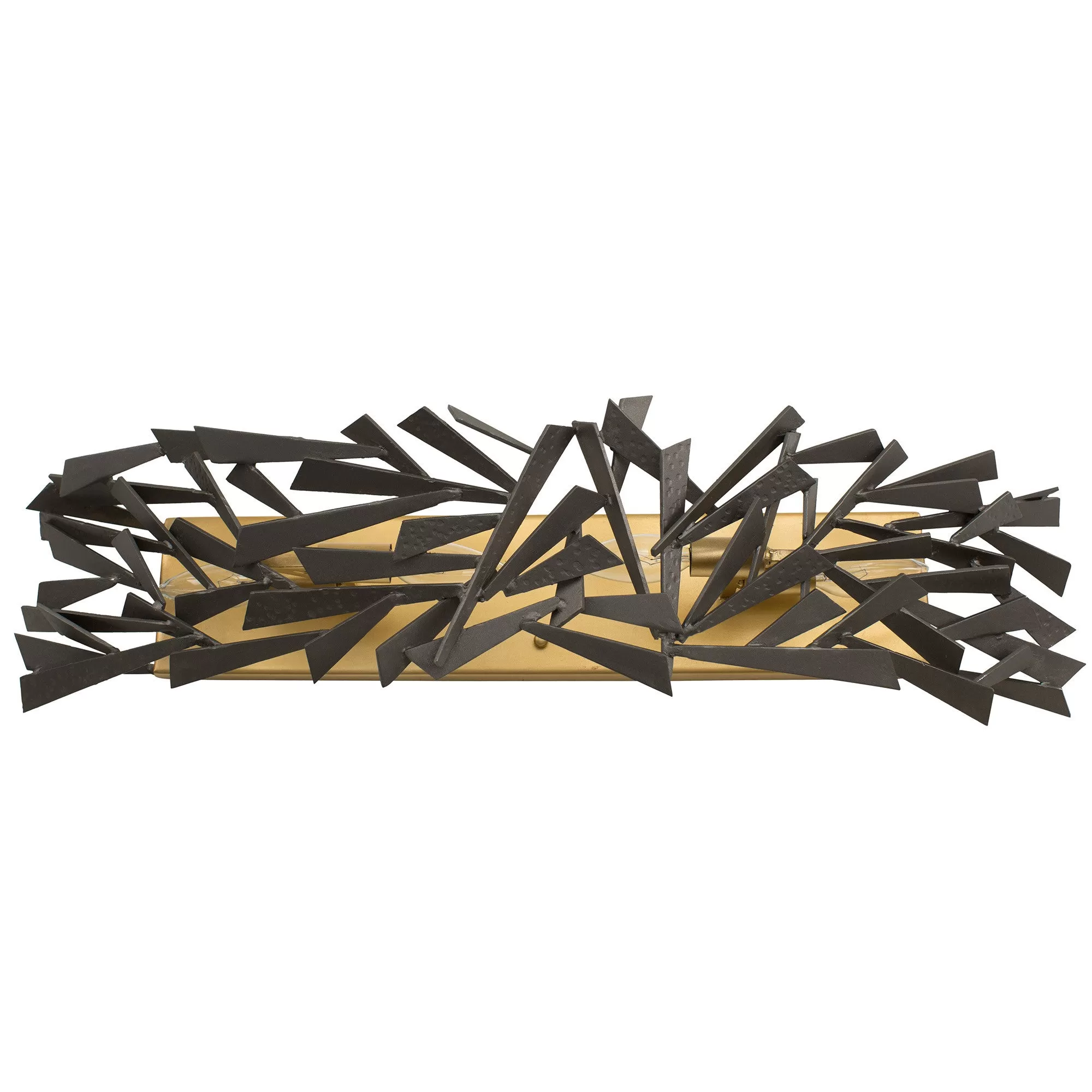 Bermuda 286B04AGRB 4-Light Vanity Light - Antique Gold/Rustic Bronze 3 Bermuda 286B04AGRB 4-Light Vanity Light - Antique Gold/Rustic Bronze - Image 3